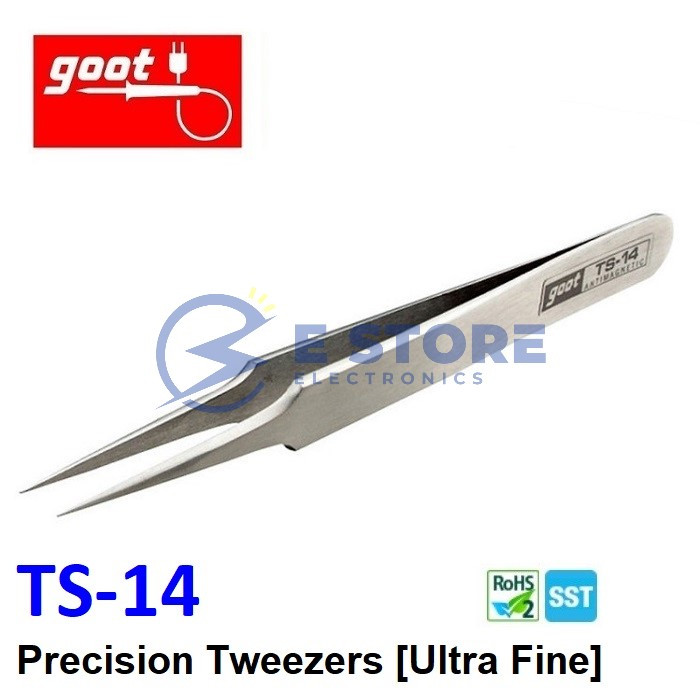 GOOT TS-14 Precision Tweezer - Extra Fine (Japan) | Shopee Philippines