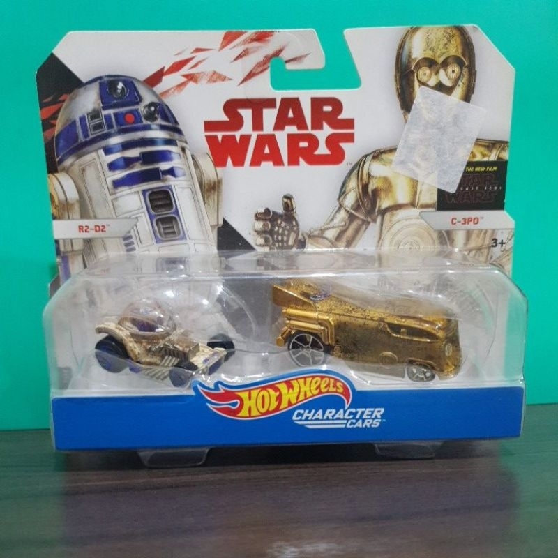 Hot Wheels Star Wars Character CARS Twin pack c-3po and R2-D2 | Shopee ...