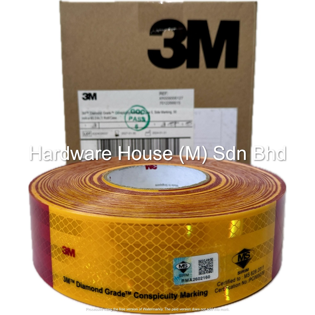 3m Diamond Grade Side Marking Reflector Sticker Type 5 Conspicuity