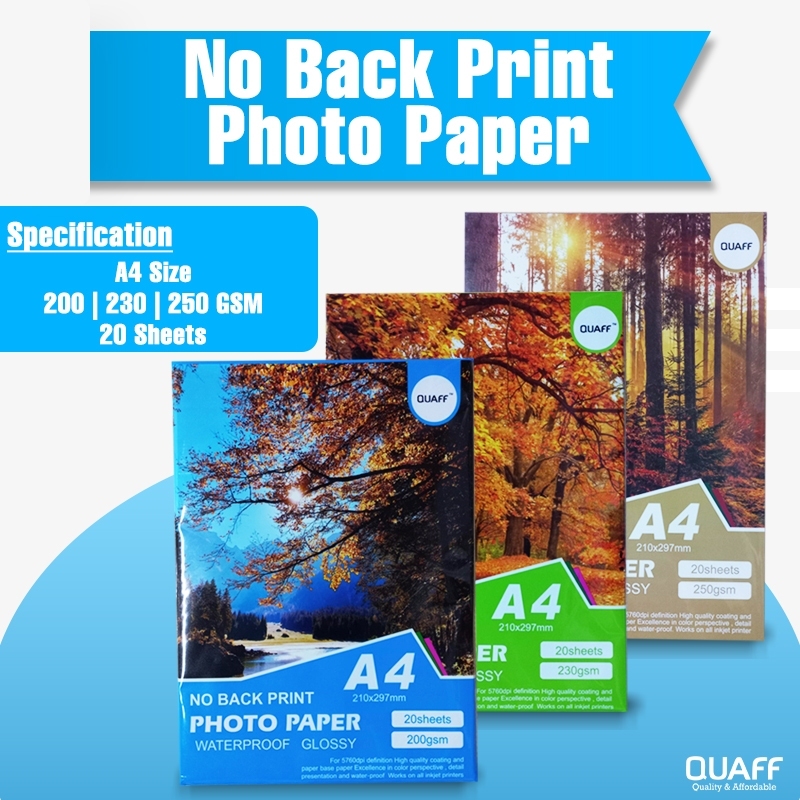 Printable Photo Paper Templates