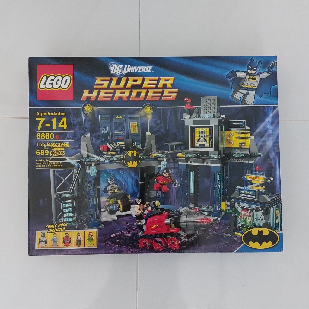 Lego DC Comics Super Heroes Batman 6860 The Batcave (NEW/MISB) | Shopee ...