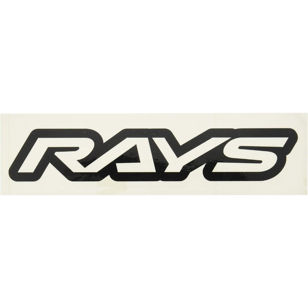 Rays Logo Sticker Black 140mm | Shopee Philippines