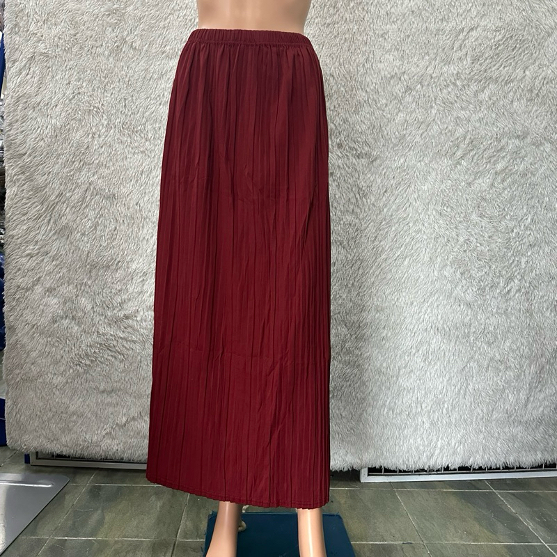 5XL Pleated Skirt Labuh Muslimah Plus Size Palazzo Skirt Kembang Harga Kilang Shopee Philippines