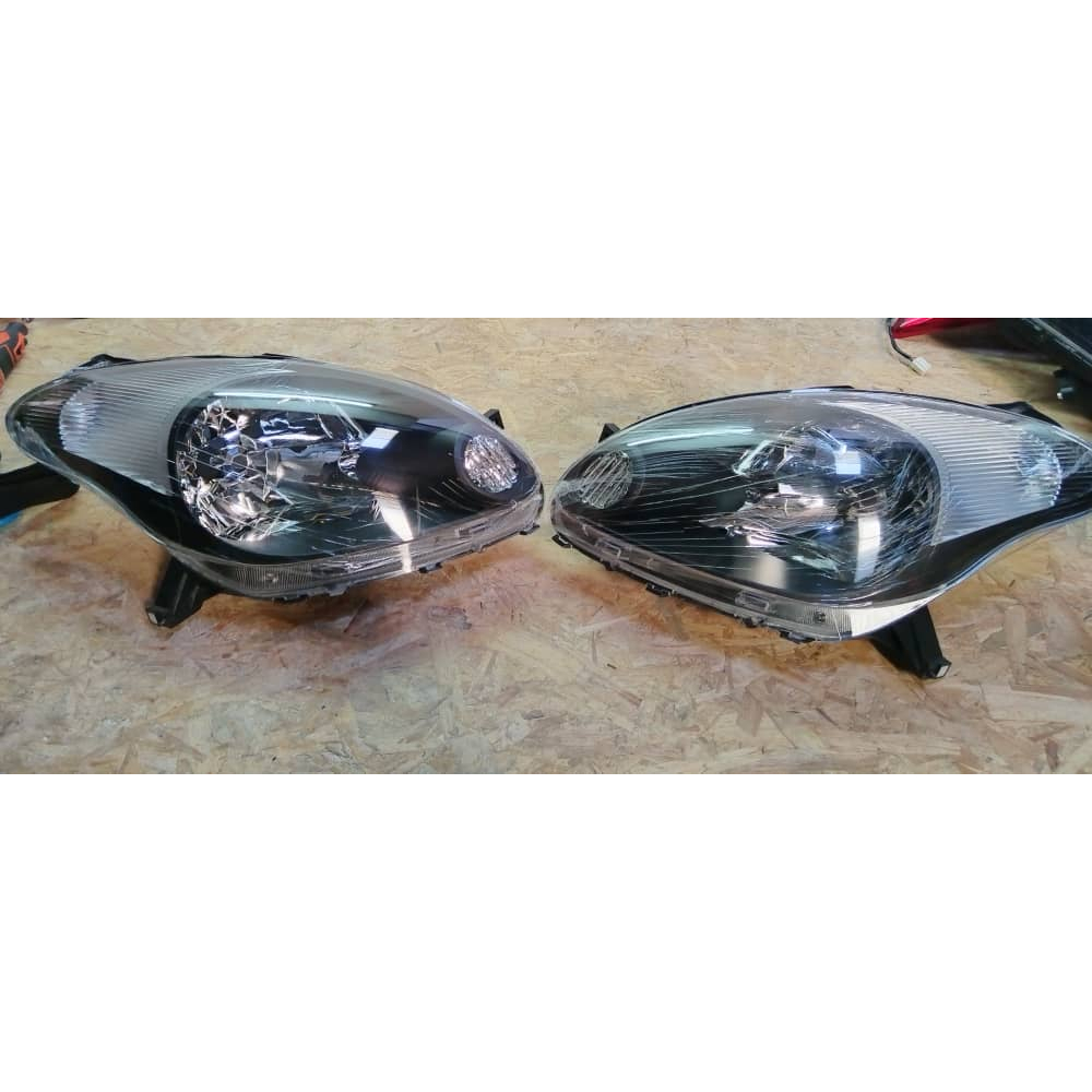 Perodua Myvi Headlamp Black Depo Lh Rh Shopee Philippines