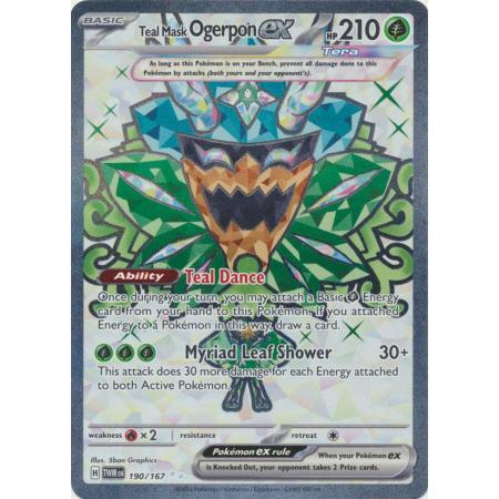 Pokemon TCG SV06 Twilight Masquerade 190/167 Teal Mask Ogerpon ex ...