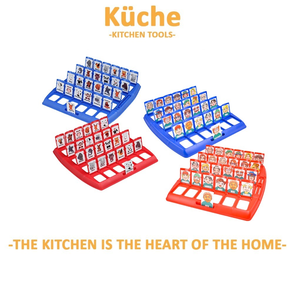 KUCHE Card Interactive Board Game Two Players Guessing The Character ...