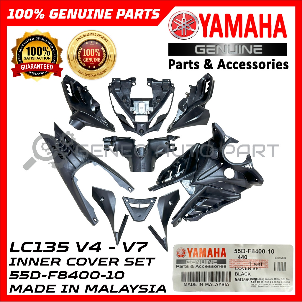 YAMAHA LC135 V4 V5 V6 V7 INNER COVER COVER HITAM [55D-F8400-10 YAMAHA ...