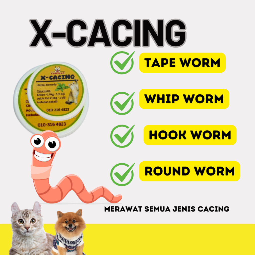 Smartcat XCat Worms Heartworm Worms Belly Worms Cat And Dogs Bloated