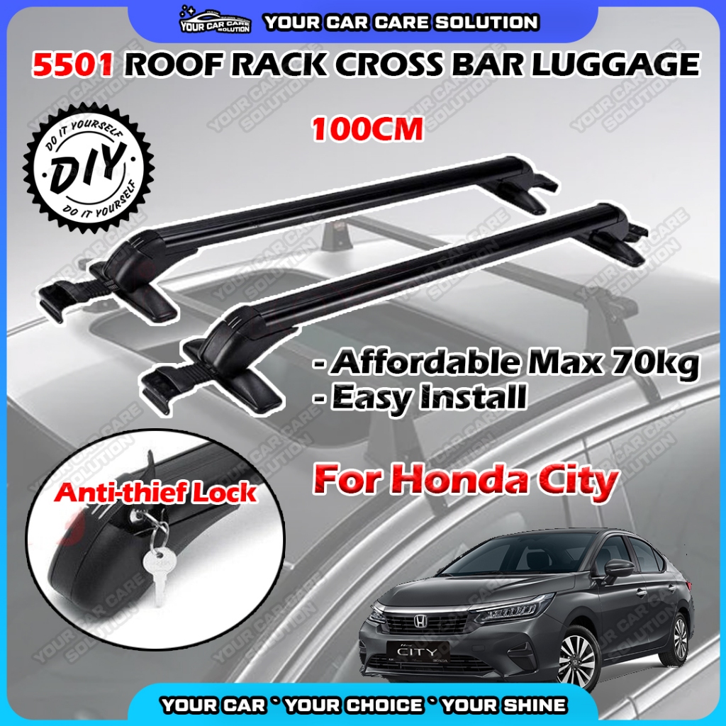 ️ For Honda City 5501 Car Roof Rack Roof Carrier Box 100cm Antitheft