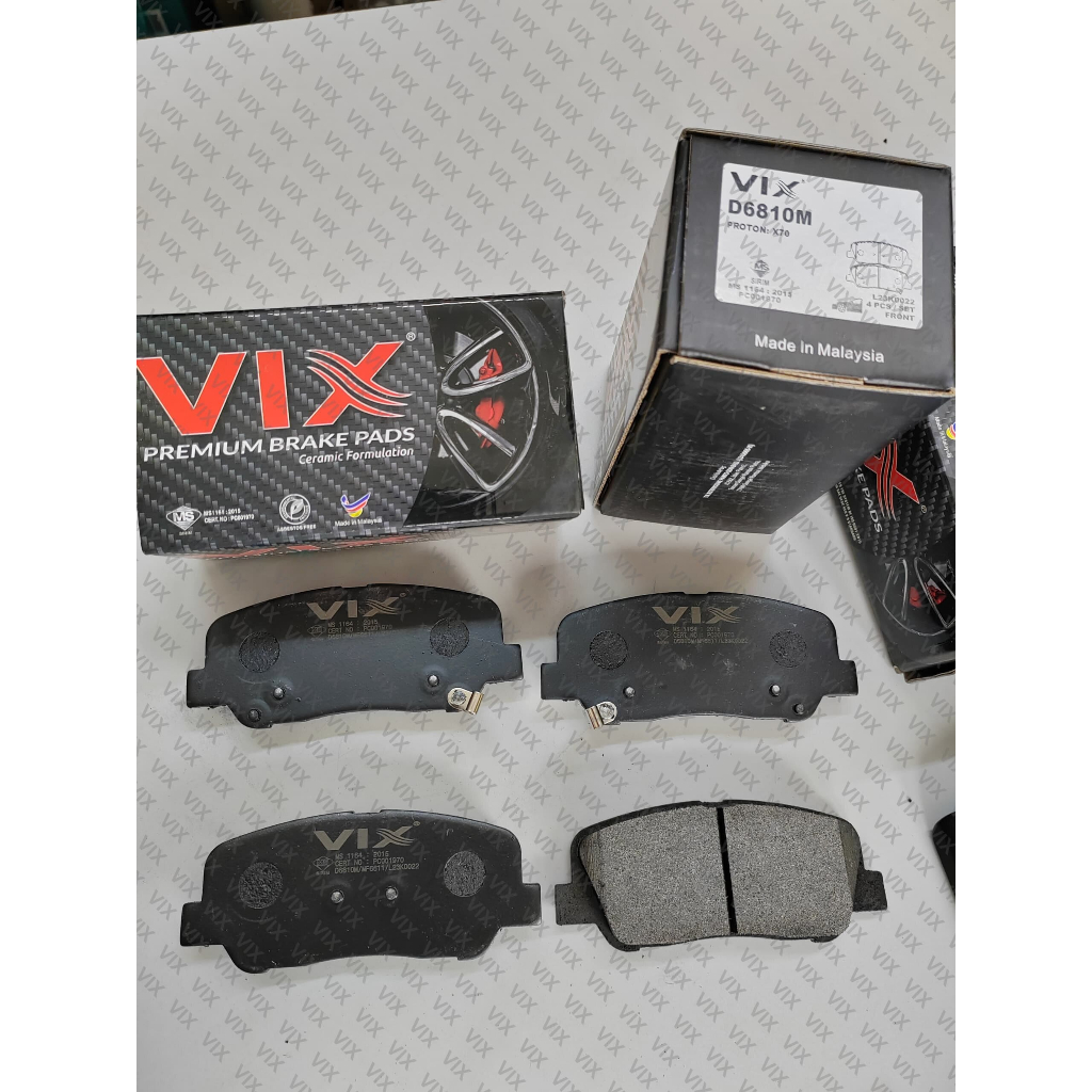 VIX Front Brake Pad - Proton X70 - D6810M (1set) | Shopee Philippines