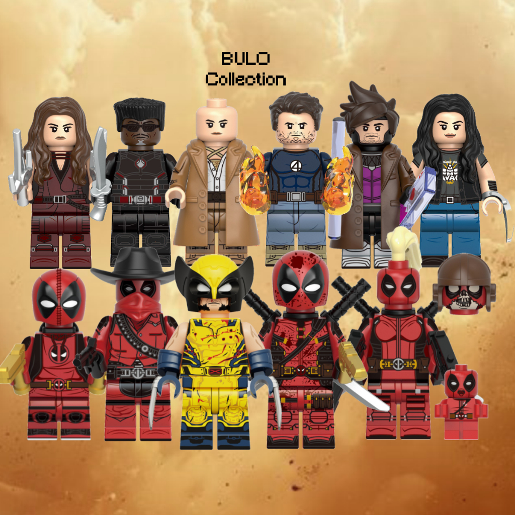 Marvel Deadpool & Wolverine Custom Minifigures Blade Gambit LEGO ...