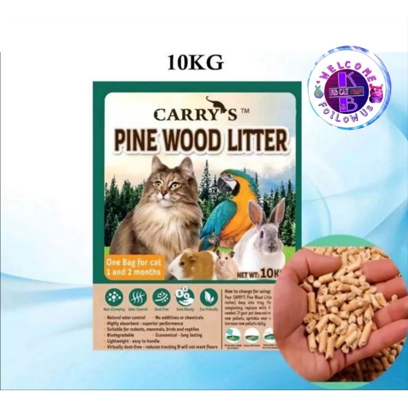 Carry's Pine Wood Cat Litter 10kg / Rabbits / Guinea Pigs / Hamster