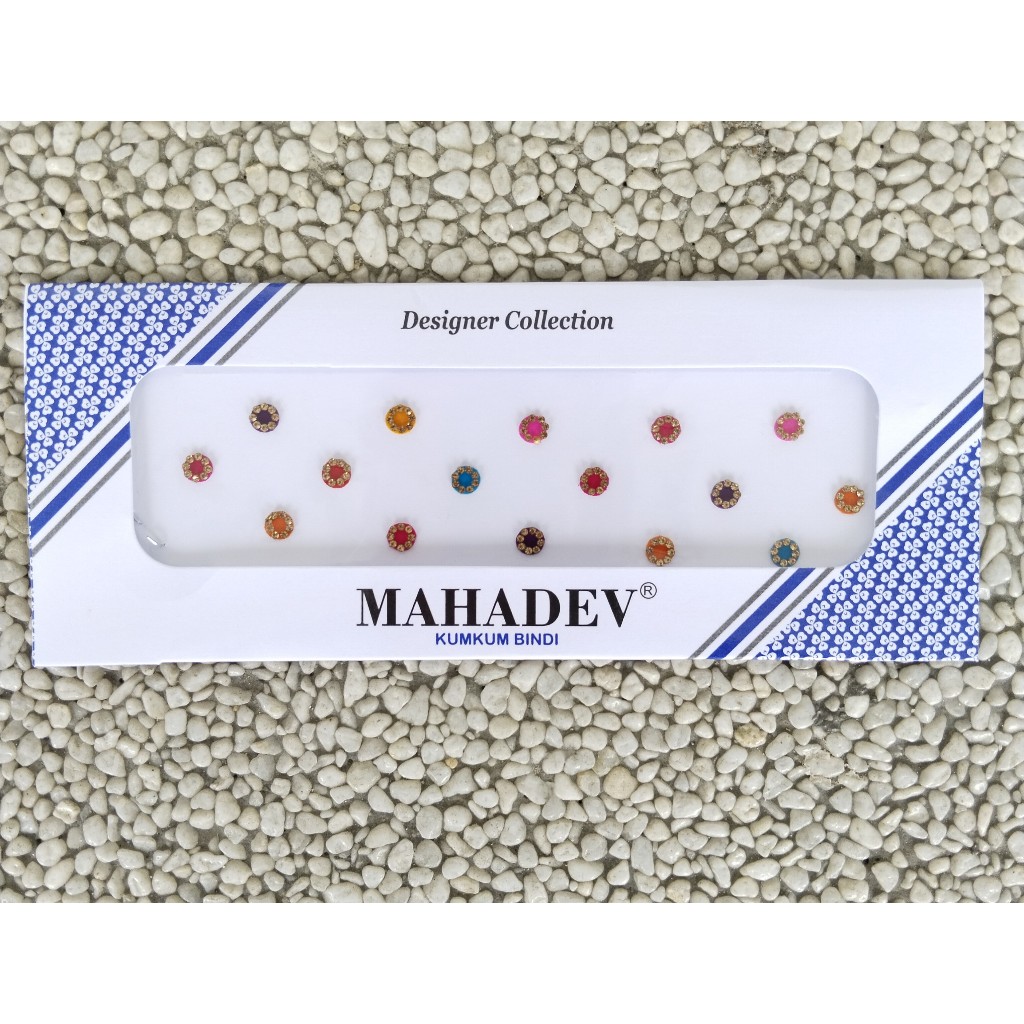 Fancy Gold Stone Design Indian Sticker Pottu Forehead Bindi Pottu Wear