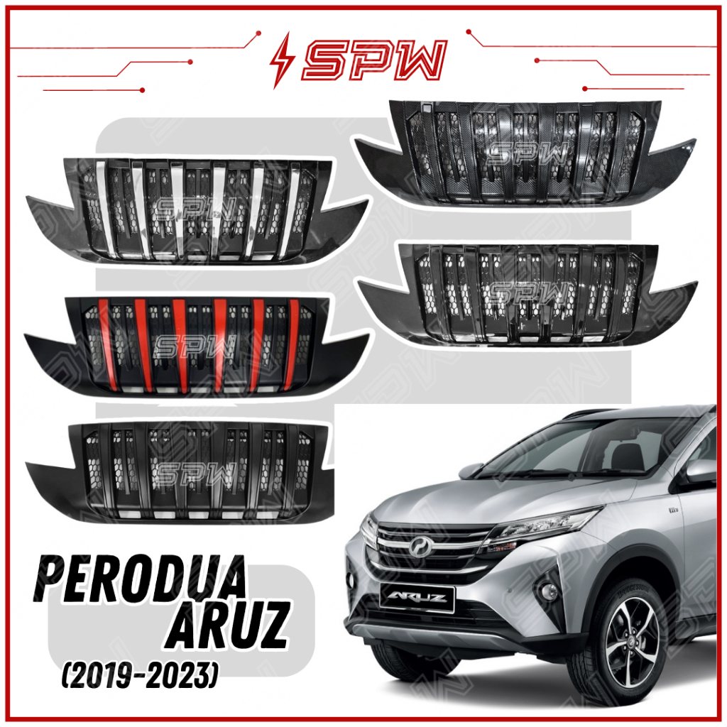 Perodua Aruz (2019 to 2023) V2 Venom Front Grill Air Flow Front Grilles ...