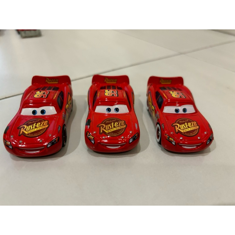 Lot! Disney Pixar Cars Mattel Lot of 3 Tar McQueen, Whitewall McQueen ...