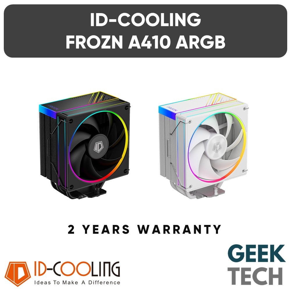 ID-Cooling FROZN A410 ARGB CPU Air Cooler - Supports Intel 12/13th Gen ...