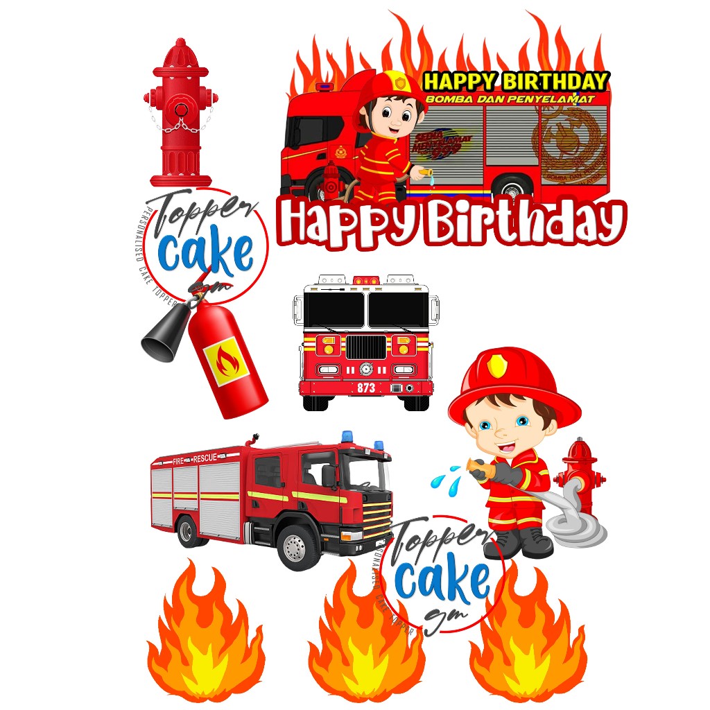 BOMBA Happy Birthday Topper Cake Cartoon (CUSTOM NAME) | Shopee Philippines