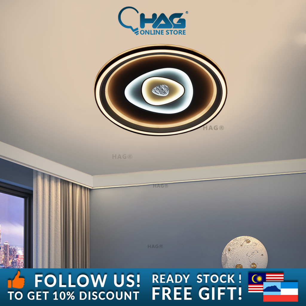 HAG Acrylic Ceiling Light (Builtin 3 Color LED) ACL5080/2 Shopee Philippines