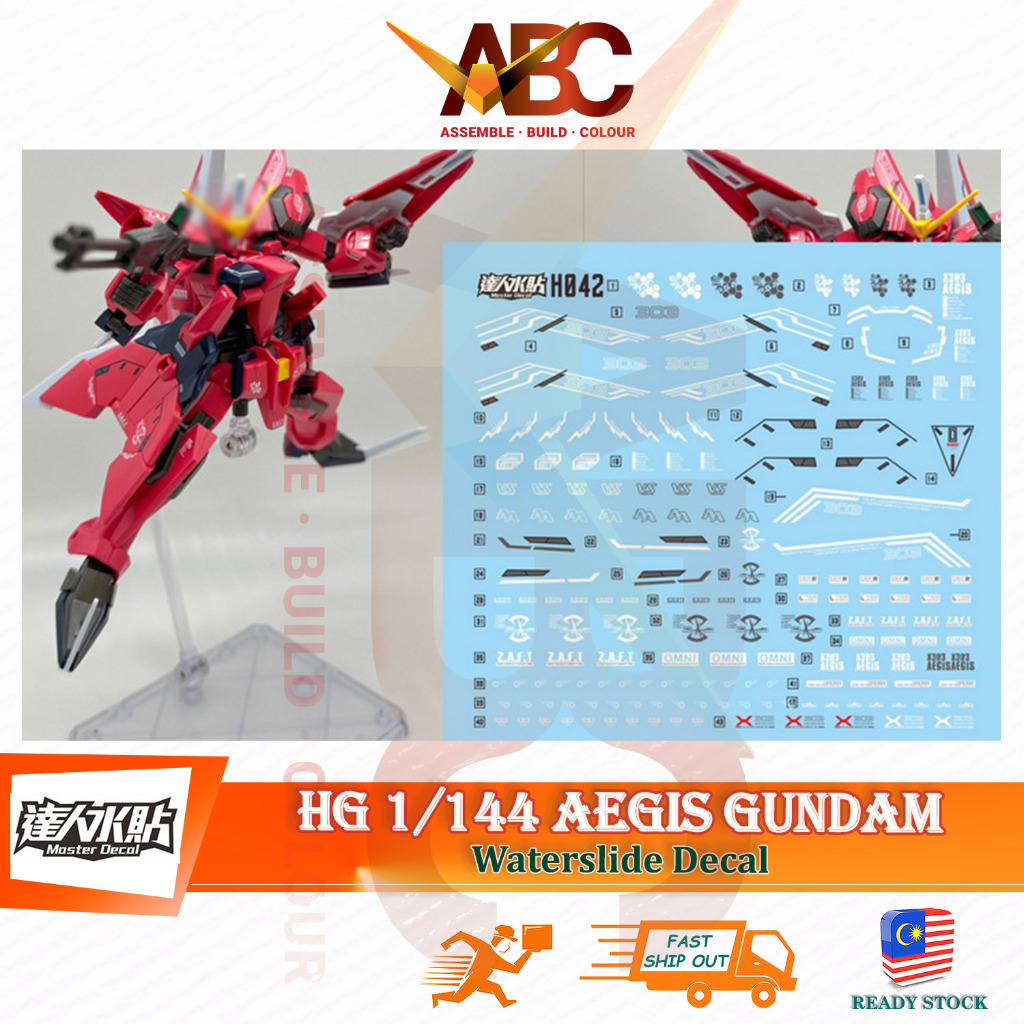 ((Master) Waterslide Decal-HG 1/144 Aegis (Fluorescent) GAT-X303 Model ...