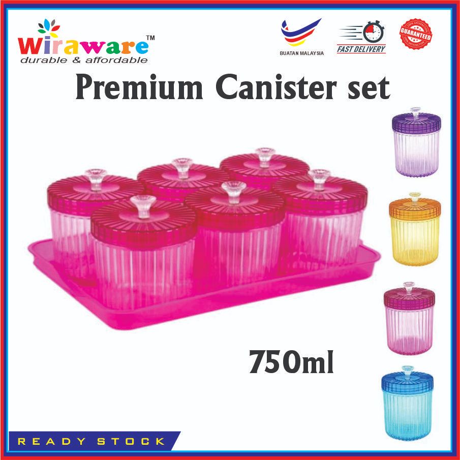 Pcs Set Cookies Container Set Bekas Kuih Raya Sparkling Canister