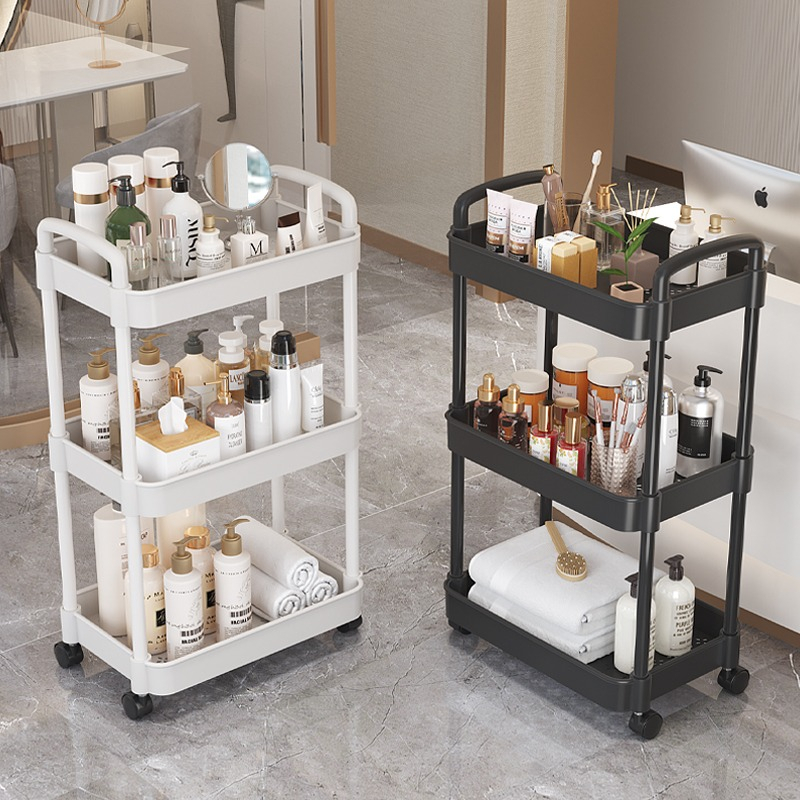 PATTERN Trolley Rack Storage 3 Tier Trolley Kitchen Rack With Wheel ...