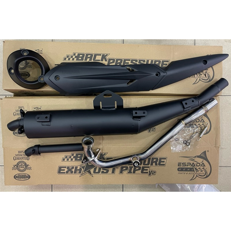 ESPADA LC135 FI V8 32MM BACKPRESSURE STANDARD CUTTING EXHAUST RACING MUFFLER (INCLUDE EXHAUST