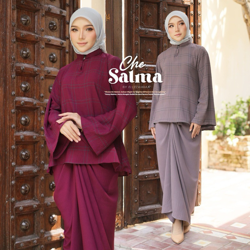 KURUNG CHE SALMA PARIO RAYA 2024 IRONLESS PARIO MUSLIMAH 2024 | Shopee ...