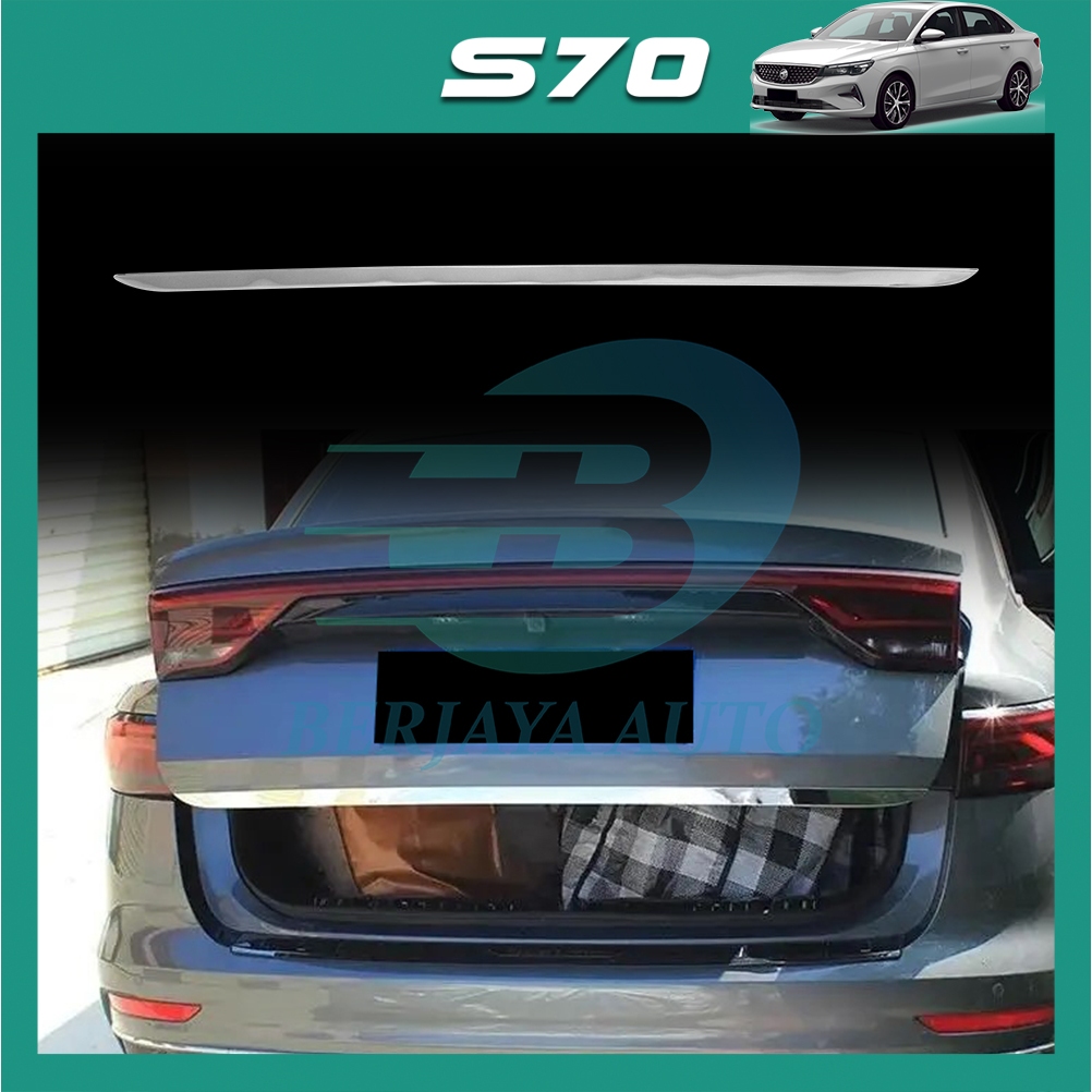 Proton S70 Rear Bonnet Chrome Lining Tailgate Trunk Bonnet Garnish Trim ...