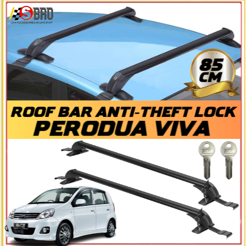 Perodua Viva Adjustable Aluminum Lockable Rooftop Luggage Crossbars Set ...