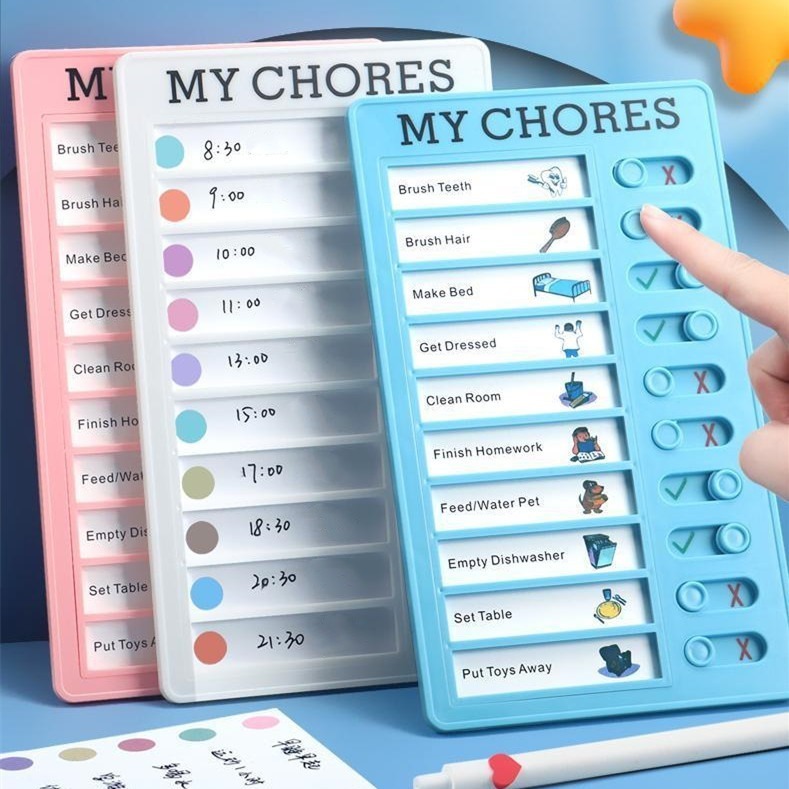 Reusable Daily Task Planning Board Detachable Chores Checklist Board ...
