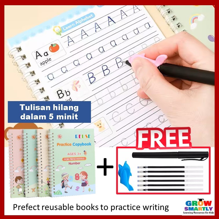 Writing Book Tracing Book for kids Buku Belajar Menulis Magic Tracing ...