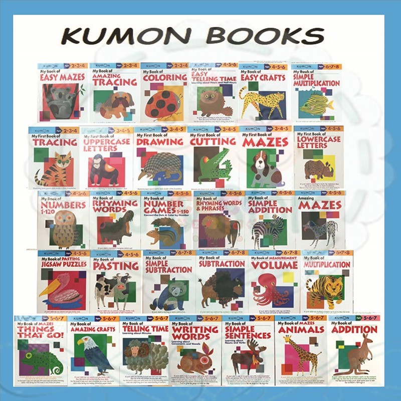 Kumon Workbooks Preschool Workbooks Coloring / Cutting / Pasting