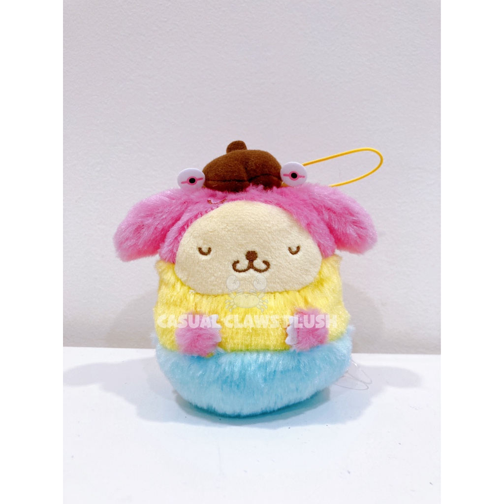 Sanrio Pompompurin Monster Series Sleeping Small Mascot Plush (From ...