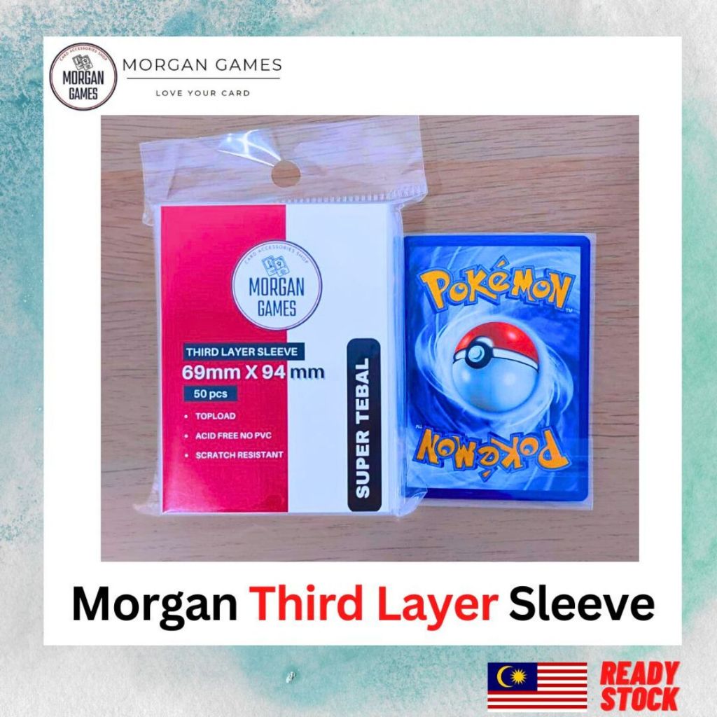 【Morgan Games】 Morgan‘s 50 Pieces Third Layer Clear and Thick Card ...