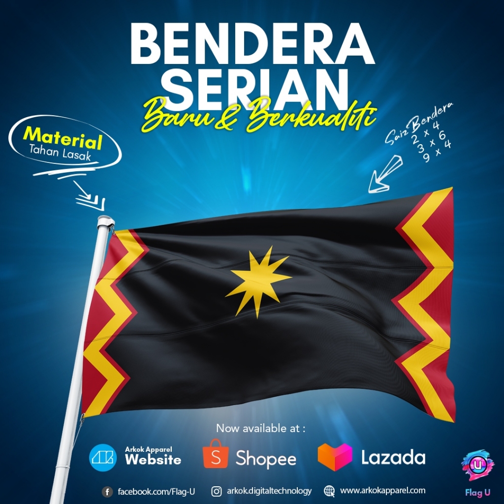 Flag SERIAN SARAWAK FLAG MATERIAL | Shopee Philippines
