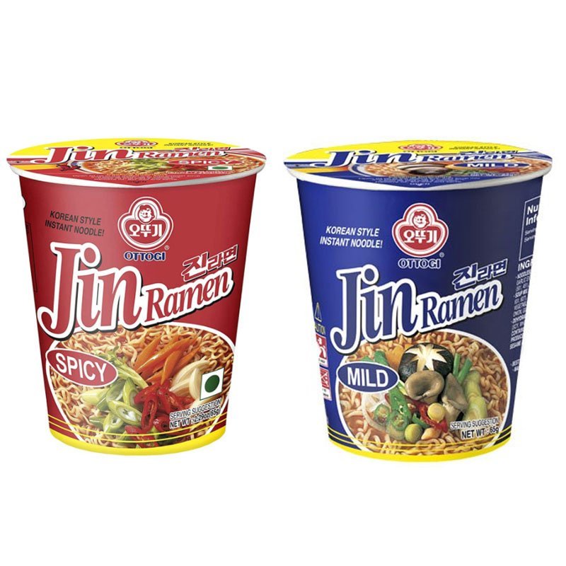 Korea Ottogi Jin Ramen Korean Tumbler Golden Ramen Cup Noodles 65g ...