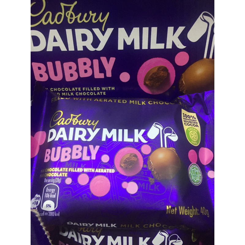 CADBURY DAIRY MILK BUBBLY HALAL 100 Shopee Philippines