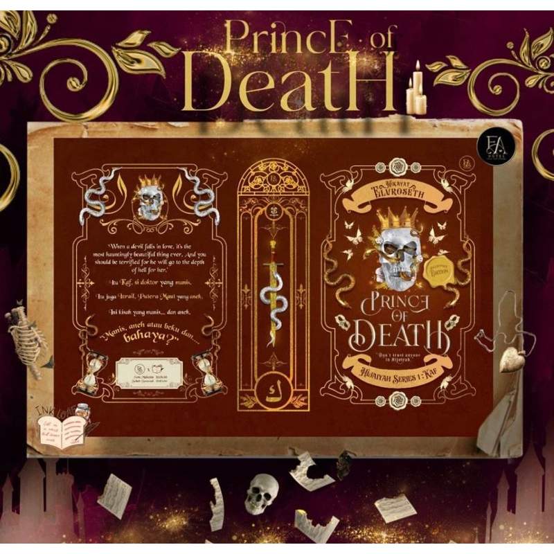 Novel Prince of Death (POD) Ink loaf Kaf Hardcover Elvroseth | Shopee ...