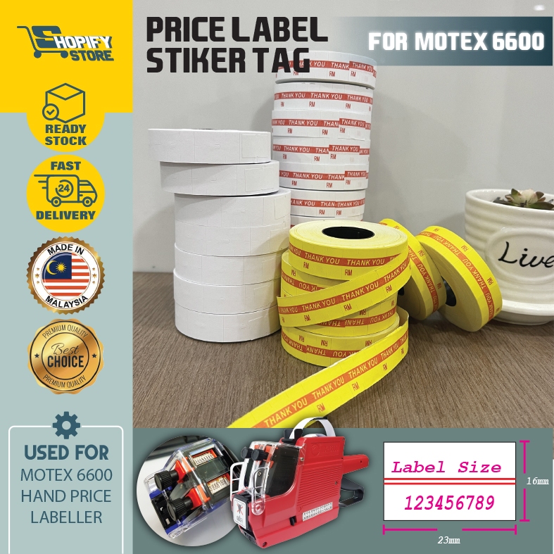 MX6600 Price Labeller Stiker Harga /Premium Quality Price Label Sticker ...