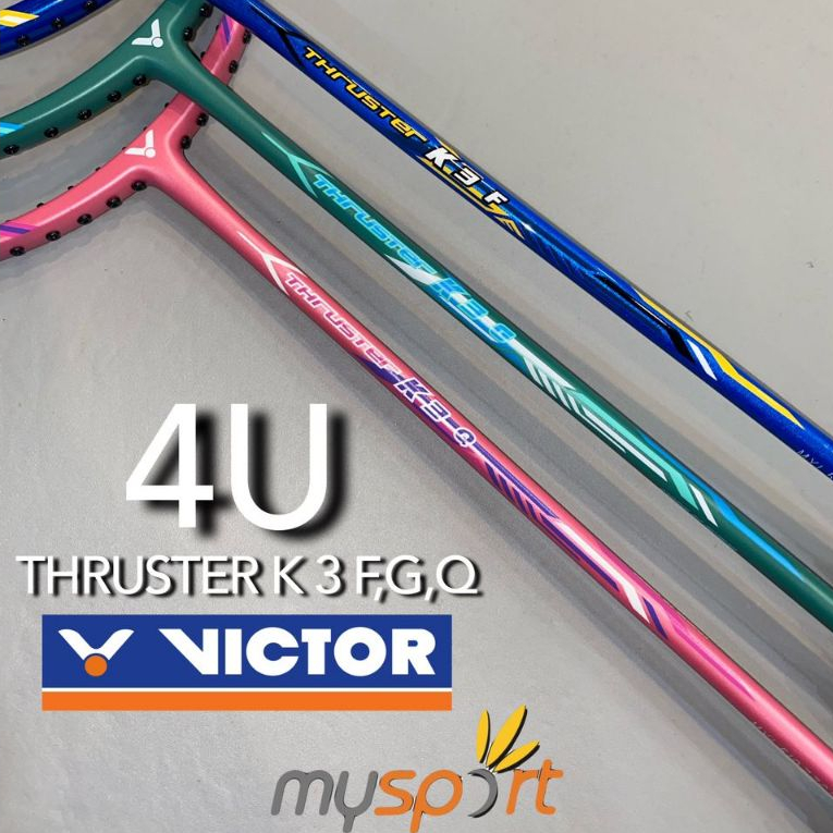 VICTOR Thruster K3 G/F/Q Racket Badminton / Badminton Thruster | Shopee ...