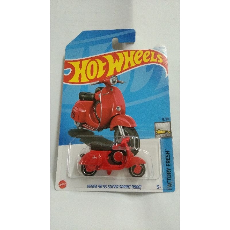 Hot wheels Vespa 90 SS Super Sprint (Red) | Shopee Philippines