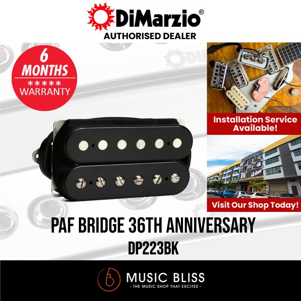 Nuovo DiMarzio DP223 PAF 36th Anniversary – Humbucker Ponte Nero Per Chitarra Elettrica - Foto 1
