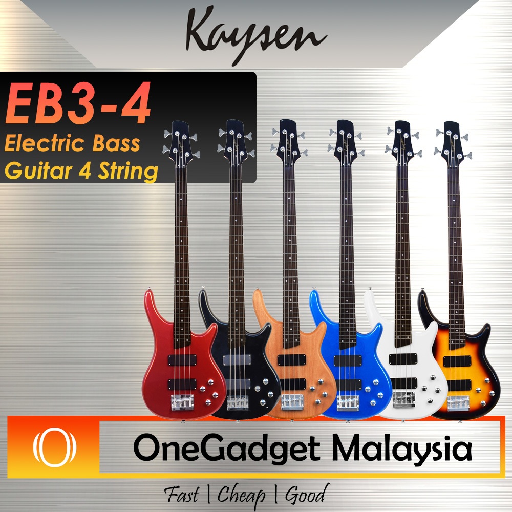 Kaysen K-EB3-4 Electric Bass Guitar 4 String Package (Bass Gitar