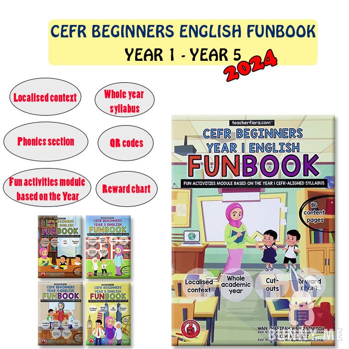 [BUNNY] 2024 Buku Latihan : CEFR Beginners Year 1,2,3,4,5 English ...