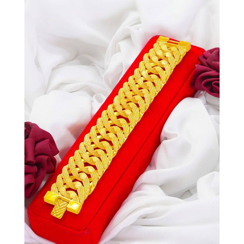 Bangkok Gold Centipede Bracelet (3CM Width) | Shopee Philippines