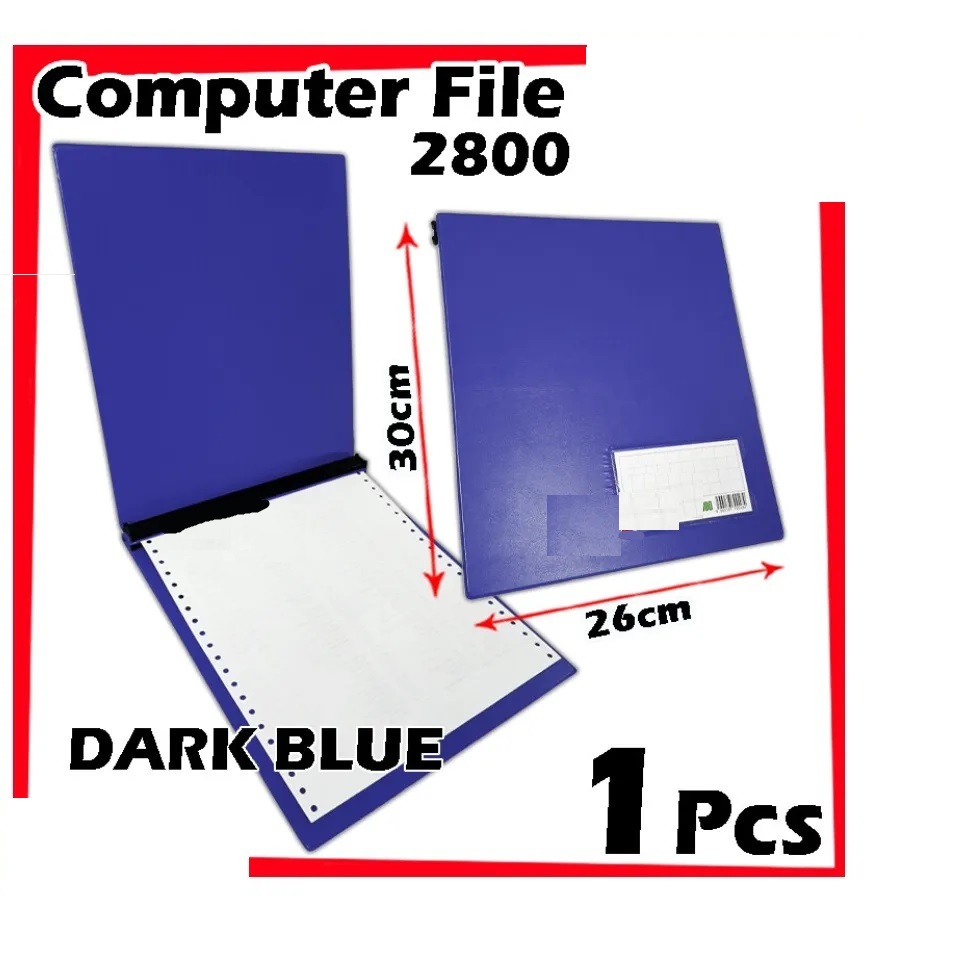 East File PVC Computer Form File Report File A4 Size Holder(DARK BLUE ...