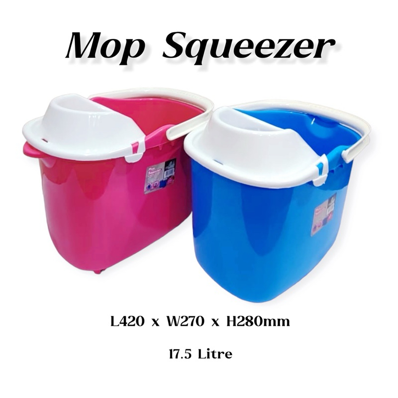 3827 Mop Squeezer/ Mopping Pail With Rollers and Handle, Removable ...