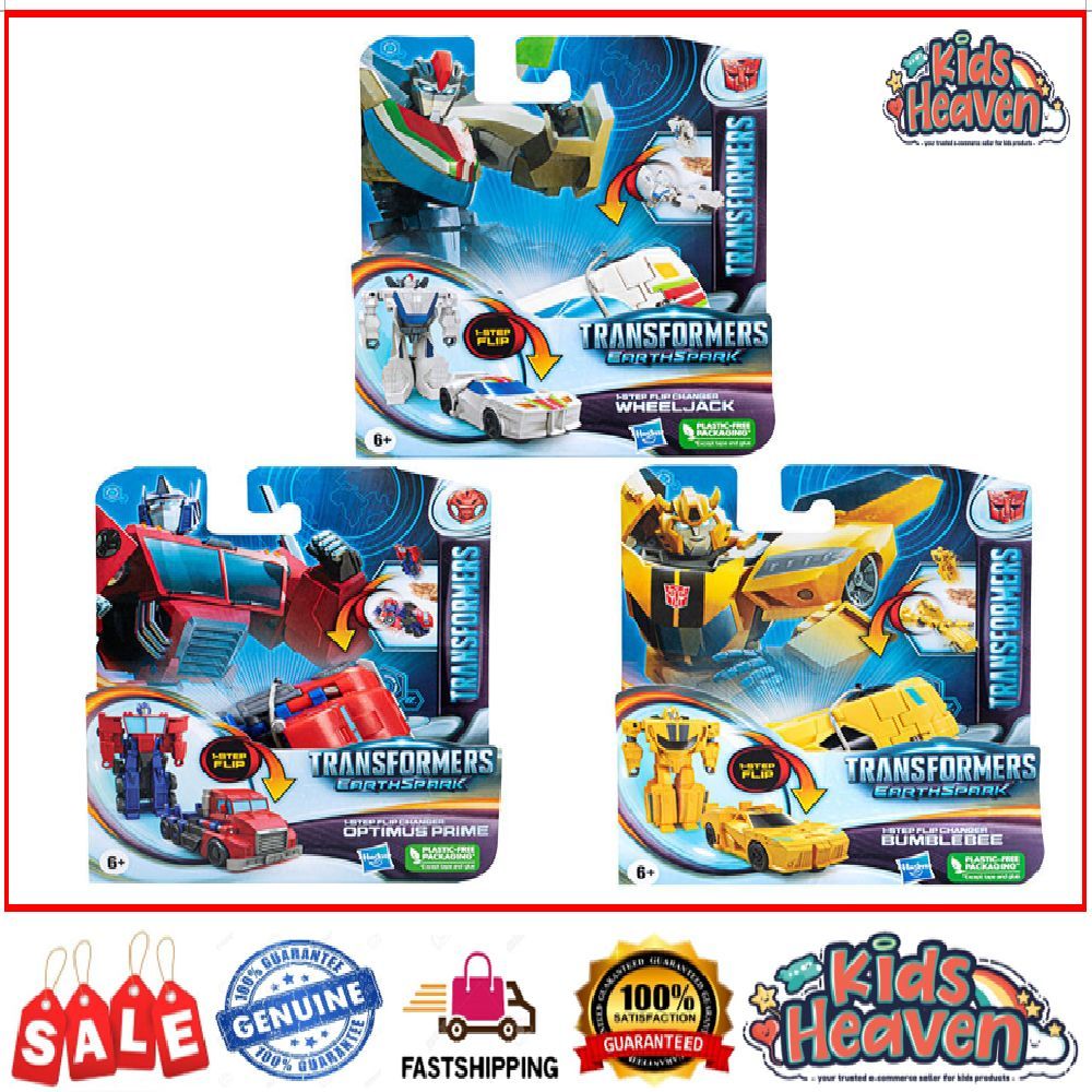 Transformers EarthSpark 1-Step Flip Changer Assortment | Shopee Philippines