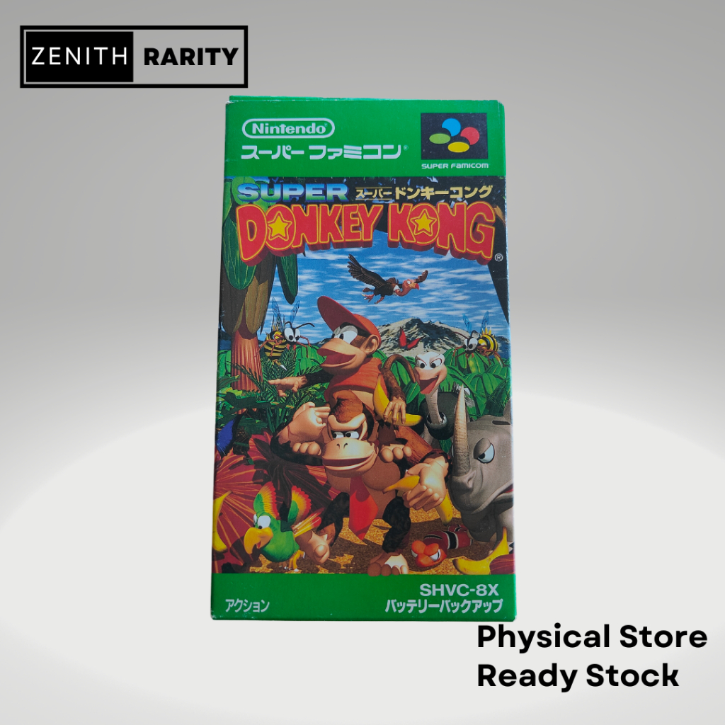 Zenith Rarity Nintendo Super Famicom SFC game Super Donkey Kong boxset ...