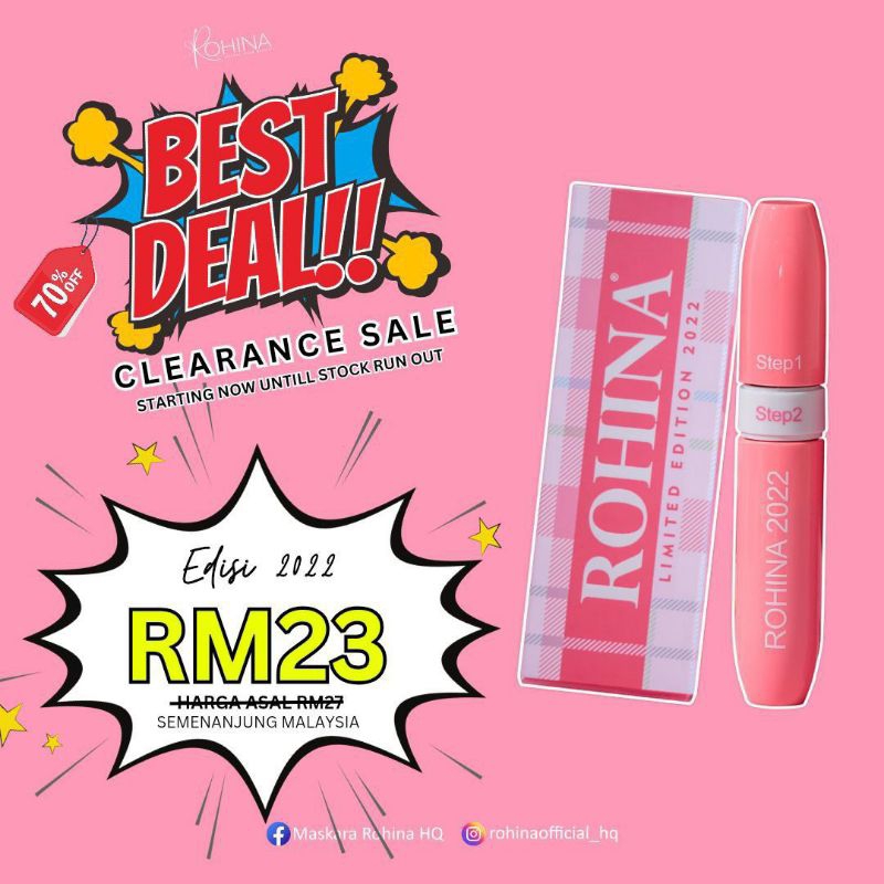 ROHINA mascara edition 2022 LIMITED EDITION | Shopee Philippines